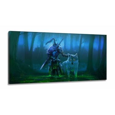 Imagem de Quadro Decorativos Jogo-dark-souls em Tecido Canvas 130x60 - Wall Fram