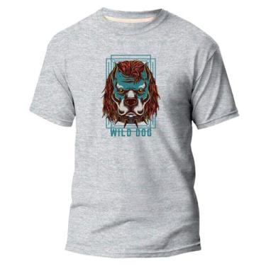 Imagem de Camiseta Algodão Premium Estampa Digital Cão Bravo Cuidado - NoBrand, 