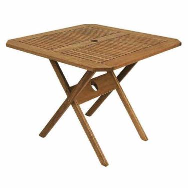 Imagem de Mesa Dobrável Ipanema 90 x 90 cm Mestra Móveis, Stain Jatobá