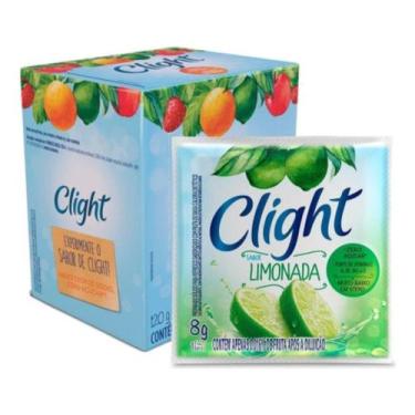 Imagem de Kit 15 Suco Refresco Em Pó Clight De Limonada Zero Açúcar 8g - MONDELE