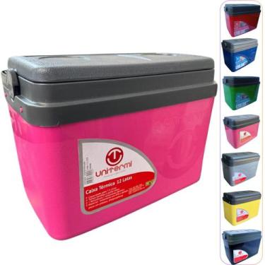Imagem de Caixa térmica Cooler 7,5L Alça Tampa bandeja Floripa Unitermi Cerveja 
