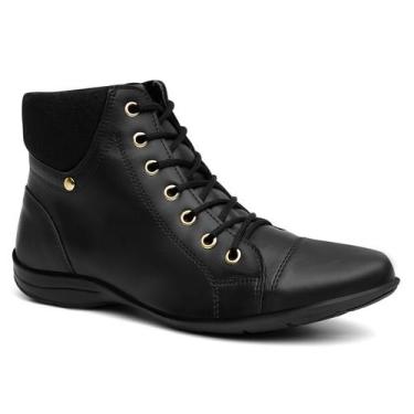 Imagem de Bota Feminina Rasteira Cano Curto Baixo Botinha Macia - Mr try shoes, 