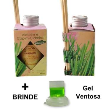 Imagem de 2 Aromatizador Ambiente Alecrim Capim 100ml Difusor Casa Lar Cheiroso 