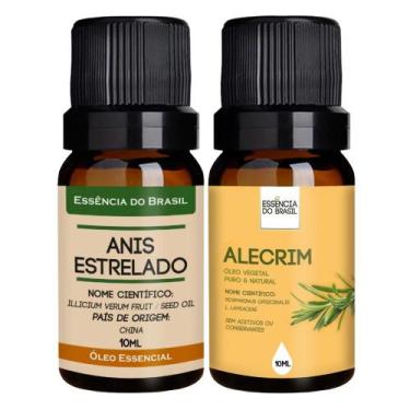Imagem de Kit Óleo Essencial Anis-Estrelado + Vegetal de Alecrim 10ml - Essência