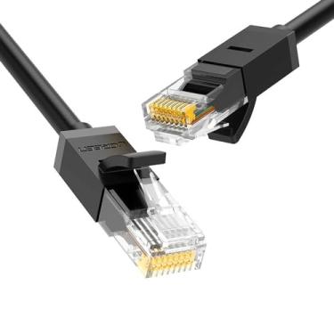 Imagem de Cabo de Rede Lan Rj45 Cat6 UTP Ethernet 3M Preto Velocidade Transferência 1000Mbps Conexão Plug and Play MPOWER