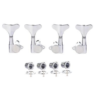 Imagem de Sintonizadores de baixo selados 18:1 de 4 cordas para baixo, afinadores de baixo, máquinas de afinação de baixo compatíveis com baixo acústico/elétrico estilo Ibanez/Yamaha 2R/2L