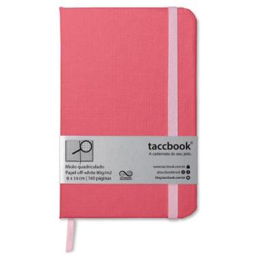 Imagem de Caderneta Quadriculada taccbook Salmão 9x14 Ríg.