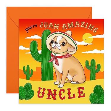 Imagem de Central 23 - Cartões de aniversário engraçados de tio - "Juan Amazing Uncle" - Cartões de aniversário doces para ele - Cartões de aniversário ideais para homens - Cartões de aniversário engraçados para homens - Vem com adesivos divertidos