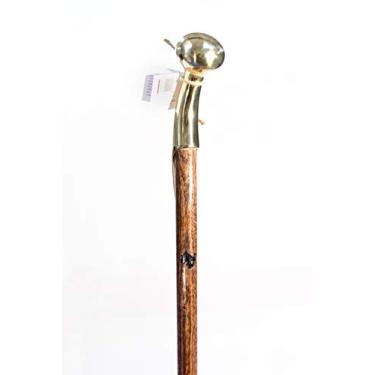 Imagem de bengala de caminhada – Bubba Stik Texas"Padrão" estilo bastão de caminhada com alça de bainha de latão. Feito no Texas pela Real Texans., Mahogany, 36" Tall