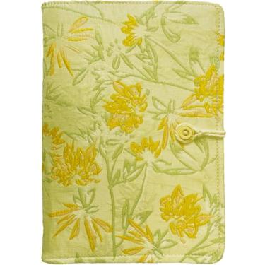 Imagem de ipoul Diário feminino, caderno recarregável com bordado de flores, fichário A5, 6 anéis, fichário de orçamento, caderno de desenho recarregável, diário de viagem, presente para amigas femininas, sino