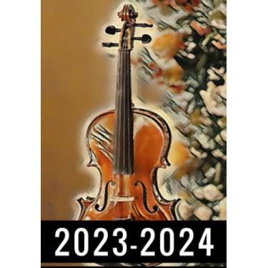 Imagem de Violin 2-Year 2023-2024 Pocket Planner: Monthly Calendar & Agenda Organizer, Monthly Appointment Book, Jan 2023 Dec 2024 Personal Time Management, ... your next 2 years, Gifts For Violin lovers.