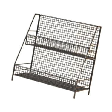 Imagem de IEUDNS 2 camadas de cozinha balcão prateleira estação café organizador vaidade do banheiro tempero rack para restaurante mesa café armário