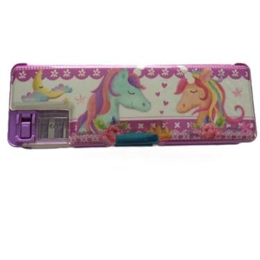 Imagem de Estojo Escolar Infantil Unicórnio