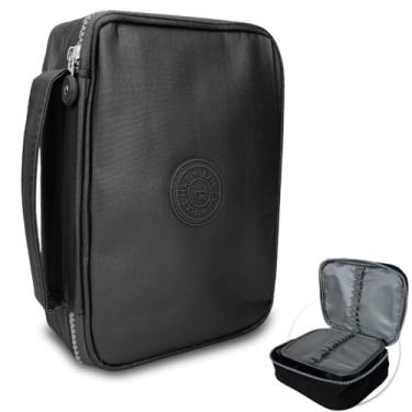 Imagem de Genérico Bolsa Escolar Estojo Box Escolar Grande 100 Lápis Nylon Com 25 Elásticos (Metalizado - Preto)