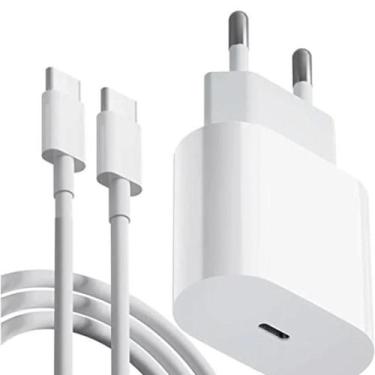 Imagem de Carregador Turbo Fonte 30w Usbc Cabo Compatível iPhone 15 15 plus 15 p