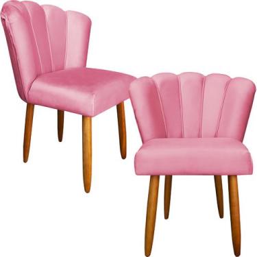 Imagem de Kit 2 Cadeiras Decorativas Pétala Para Mesa de Jantar, Cadeira para Pe
