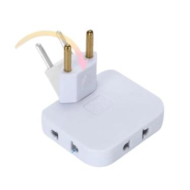 Imagem de Adaptador de Tomada Articulado Flexível com 3 Saídas até 250V Potência Máxima 2500W 10A Benjamin - Ideal para Uso Doméstico e Profissional, Adaptador em T Articulado – Plugue Universal