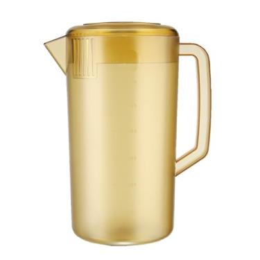 Imagem de Water Pitcher PC Plástico de Alta Temperatura Chaleira Fosca Mix Drinks Jarro de água Com Escala e Tampa Limonade Beverage Tea de Gelo chá Aplicável Cozinha Doméstica (5000ml)