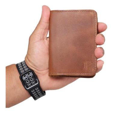 Imagem de Carteira Masculina  Slim Porta Cartao  Em Couro Legitimo 013 - ROMORO,