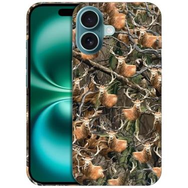 Imagem de GlamCase - Capa Camuflague DeerPrinted PC para iPhone 16 Branca