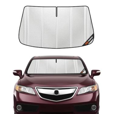 Imagem de Pigenius Para-brisas para Acura RDX 2013-2018 sem câmera montada no espelho retrovisor. Cobertura total do para-sol da janela frontal