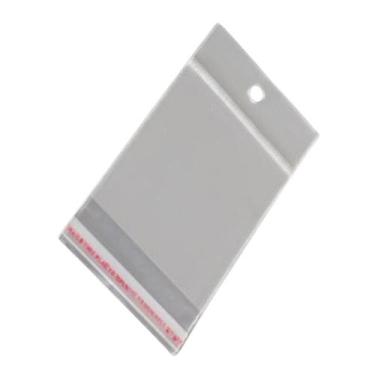 Imagem de Saco Adesivado Transparente Com Solapa 7x16 Com 100 Unidades - JC