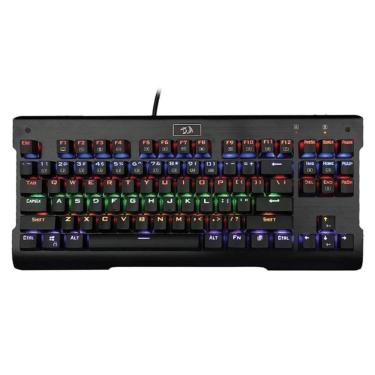 Imagem de Teclado Mecânico Gamer Redragon Vishnu - RGB - Switch Red - ABNT2 - Preto - K561-RGB