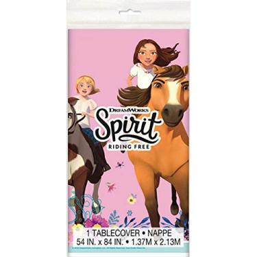 Imagem de Unique Spirit Riding Free Party Rectangular Plastic Table Cover 54" x 84", 1 Ct.