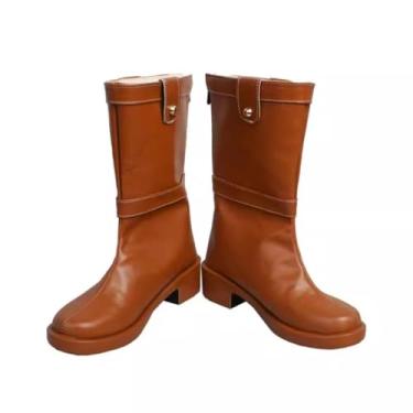 Imagem de COSGOGO Sapatos personalizados Frieren Cosplay - Inspirado por Frieren: Beyond Journey's End Anime Roleplay Calçado para convenções/cosplay (unissex/masculino/feminino, vários tamanhos), Multi, 35