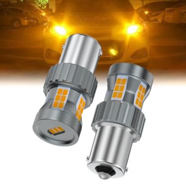 Imagem de Teguangmei Upgrade 1156 BA15S Lâmpada LED Amarelo Âmbar 23W Super Brilhante Construído Resistor Canbus Livre de Erros Anti Hyper Flash 1141 7506 P21W 1003 1156A Luz de seta frontal traseira (2 peças)