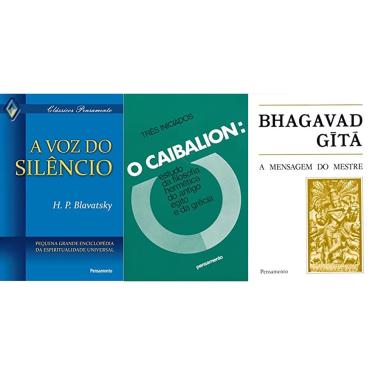 Imagem de Kit 3 livros A Voz do Silêncio + O Caibalion + Bhagavad Gita