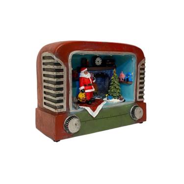 Imagem de Vila natalina radio papai noel com LED E movimento