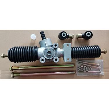 Imagem de Conjunto de pinhão e cremalheira da caixa de engrenagem de direção 1824488 com extremidades da haste de direção 7061189 Substituição para Polaris Ranger 570 2017 2018-2022 UTV