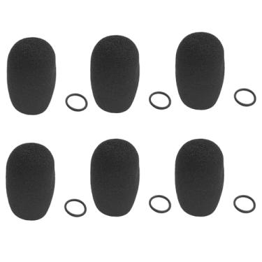 Imagem de Pdflie Boom Mic Headset Para-brisas Capa de Microfone de Espuma Longa Pequena Média Grande Birutas Fone de Ouvido Escudo de Para-brisa para David Clark Aviação Fone de Ouvido Microfone (6 unidades)