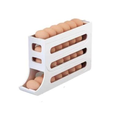 Imagem de Porta Ovos Organizador Bandeja Geladeira Dispenser 4 Andares - GlobalC