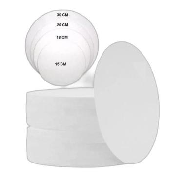 Imagem de Disco De Isopor Para Pizza 15Cm Ultra Fardo Com 400 Unidades