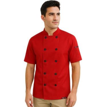 Imagem de Dólmã Unissex Para Chef De Cozinha Restaurante Padaria Lancheria Unifo