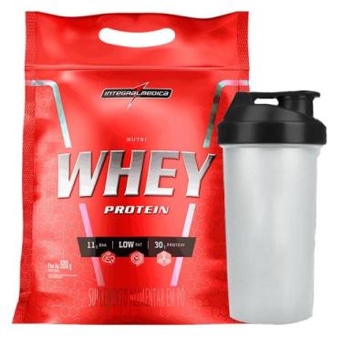 Imagem de Combo Whey protein Nutri Isolado Concentrado Cookie 900g Refil + Coque