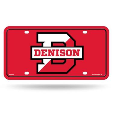Imagem de Rico Industries NCAA Denison Big Red Metal Auto Tag 15.2 cm x 30.5 cm - Ótimo para caminhão/carro/SUV