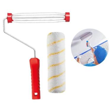 Imagem de Kit 1 Suporte Garfo Gaiola E 1 Rolo De Lã Pintura Atlas 23Cm