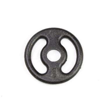 Imagem de Anilha 01kg Vazada De Ferro Pintado Peso Musculação Academia JFIT