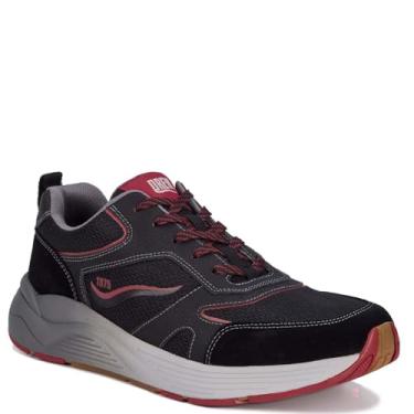 Imagem de Drew Tênis esportivo masculino Marvel com cadarço e sola antiderrapante, tamanho 40, Combo de malha preta, 46