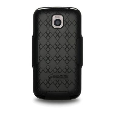 Imagem de Amzer Capa e coldre simples para LG Optimus C/LG Optimus M - 1 pacote - embalagem de varejo - preto