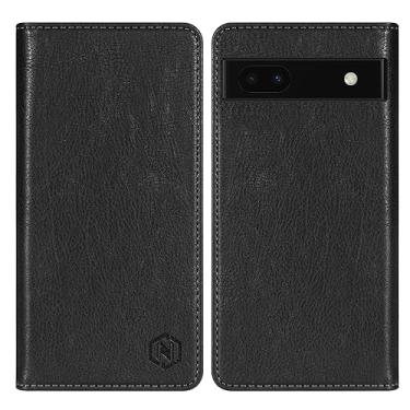 Imagem de Neiye Capa carteira para Google Pixel 6a com [bloqueio RFID] com compartimento para cartão, capa protetora de couro com dobra magnética forte para Google Pixel 6a (15,5 cm - preta)