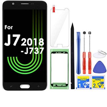 Imagem de Tela LCD de substituição J7 para Samsung Galaxy J7 2018 SM-J737 J737A / J7 Refine 2018 J737P / J7 Crown S767VL /J7 Aero/ J7 V 2018 J737V J7 Star 2018 J737 T (preto)