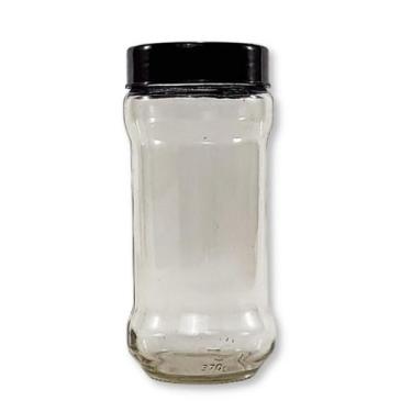 Imagem de 25 Potes Vidro Aspen M 350ml Temperos Com Tampa Plástico - Tykhê, Pret