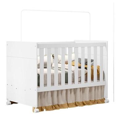 Imagem de Berço Americano Katatau Branco Acetinado  Reller