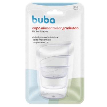 Imagem de Copo Alimentador Graduado BUBA - Kit com 3 Unidades