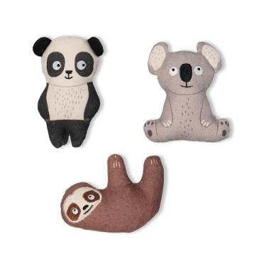 Imagem de Fringe Studio "Cuddle Buddies Canvas Mini Dog Toy Conjunto com 3, Coleção PetShop (521023)