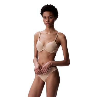 Imagem de Calvin Klein Sutiã feminino perfeitamente forrado levemente forrado com toque de memória, Nu, 38C